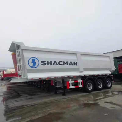 Techinical Spare Parts Support Flatbed Tractor Tipping Trailer 3 Axle 40 Cubic Meters