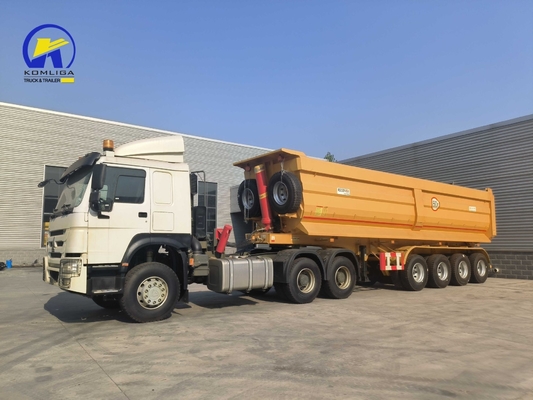 3 Axles 4 Axles Dump Trailer Truck Tipper Trailer with 9.00-22.5/8.00-20/8.5-20China Rim