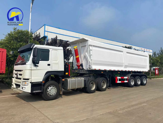 Stone Function Dump Trailer Heavy Duty 50t Semi Trailer Tandem for Transportation