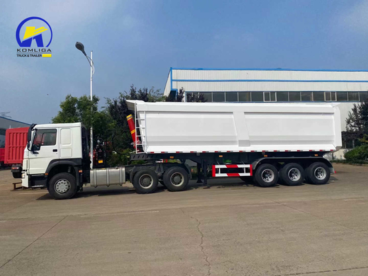 Stone Function Dump Trailer Heavy Duty 50t Semi Trailer Tandem for Transportation