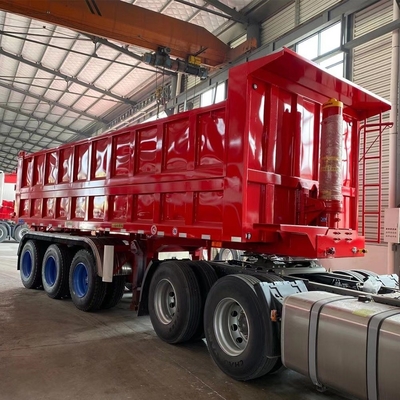 30-80tons Tipper Dump Trailer with CE Certification and Cross Arm Type Suspension Systems