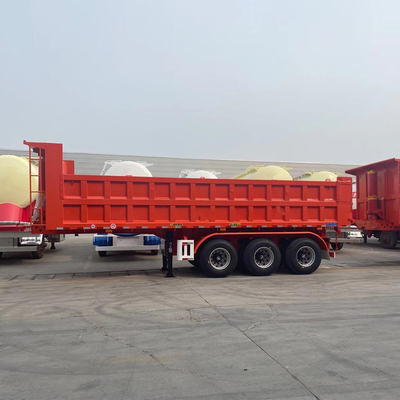 U Shape Heavy Duty End Side Rear Dump Trailer with 3-6 Axles and Hyva Hydraulic System