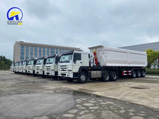 2/3/4 Axles Tipper Trailer 60ton 70ton 80ton Capacity Front Lifting Semi Dump Trailer