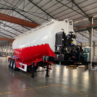 Self-dumping Cement Tank Trailer with Unloading Compressor and Weichai 4102 Engine