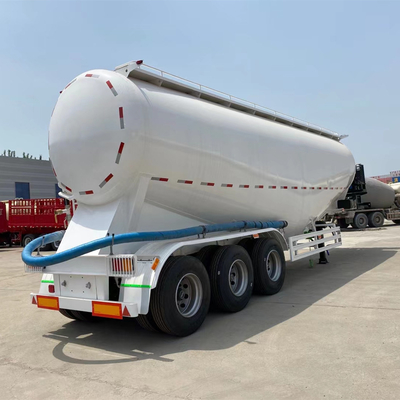 3 Axles Cimc Cement Bulker Trailer with 35m3 40m3 45m3 Capacity and 2 Spare Tire Carriers