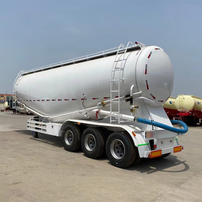 3 Axles Cimc Cement Bulker Trailer with 35m3 40m3 45m3 Capacity and 2 Spare Tire Carriers