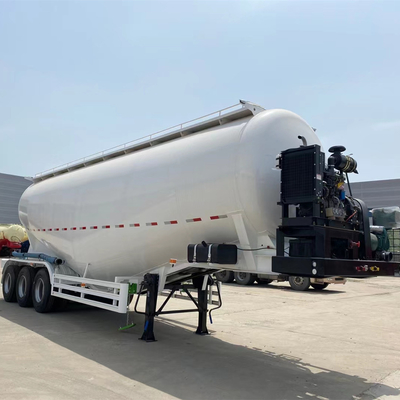 3 Axles Cimc Cement Bulker Trailer with 35m3 40m3 45m3 Capacity and 2 Spare Tire Carriers