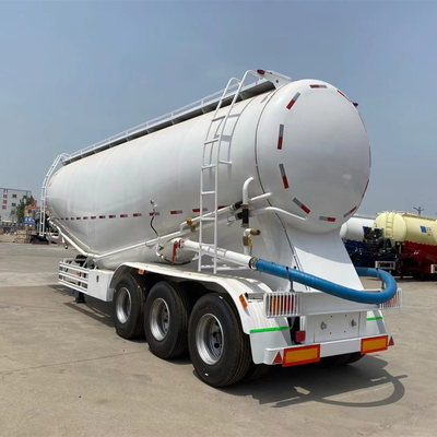 3 Axles Cimc Cement Bulker Trailer with 35m3 40m3 45m3 Capacity and 2 Spare Tire Carriers