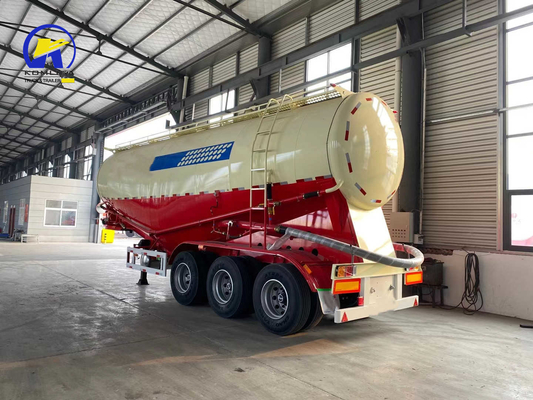 7000-8000mm Wheel Base V Shape 3 Axles Dry Bulk Cement Trailer for Cement Transportation