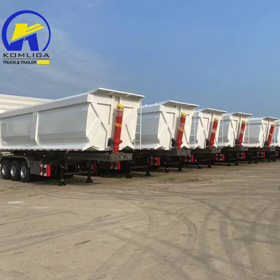 Full Set of Hyva Hydraulic Lifting C Sinotruk 3/4 Axle Dump Trailer for Cargo Transport