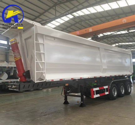 Full Set of Hyva Hydraulic Lifting C Sinotruk 3/4 Axle Dump Trailer for Cargo Transport
