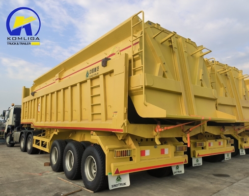 40ton 3axles Rear Dump Semi Trailer Tipper Semi Trailer with Jost C200t Landing Gear