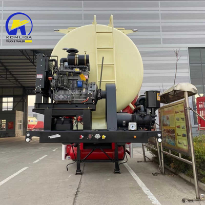 Design 3 Axle 30/35/40/45cbm Bulk Cement Semi Trailer with Jost Two-Speed Landing Gear