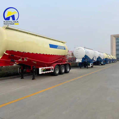 Design 3 Axle 30/35/40/45cbm Bulk Cement Semi Trailer with Jost Two-Speed Landing Gear
