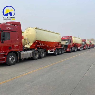 Design 3 Axle 30/35/40/45cbm Bulk Cement Semi Trailer with Jost Two-Speed Landing Gear