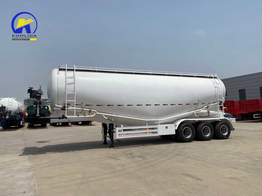28m3-60m3 3 Axle Bulk Cement Tanker Powder Trailers Air Compressor 12m3/Minute Bohai