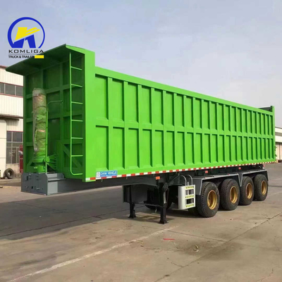 3/4 Axle Tipper Rear Dump Semi Trailer with Heavy Duty Grade and GCC Certification