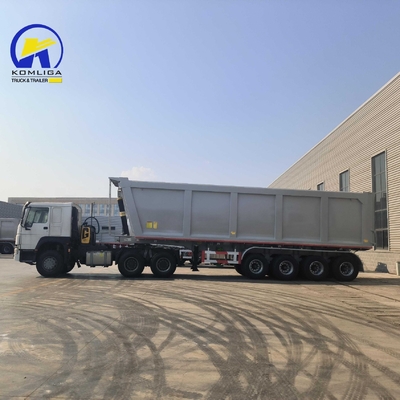 3/4 Axle Tipper Rear Dump Semi Trailer with Heavy Duty Grade and GCC Certification