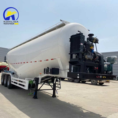 38m3 Three-Axle Cement Tanker Semi Trailer with 1 Compartment and Inner Fluidized Bed