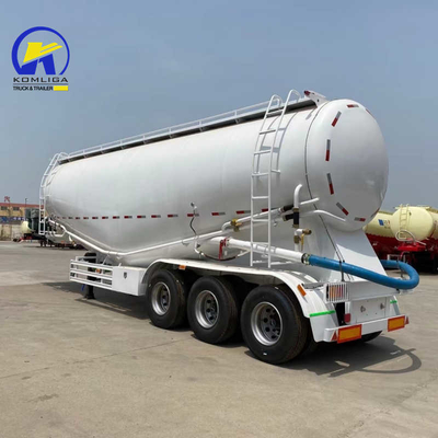 38m3 Three-Axle Cement Tanker Semi Trailer with 1 Compartment and Inner Fluidized Bed