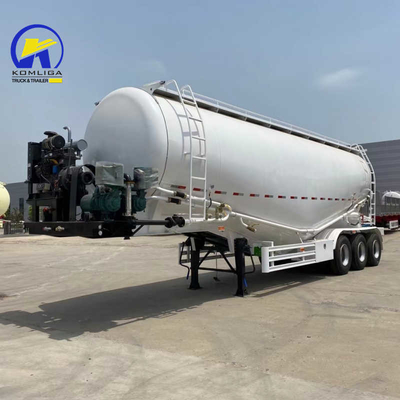 Flatbed 3 Axles 28cbm 40ton Bulk Cement Tank Tanker Trailer with Wabco Re6 Relay Valve
