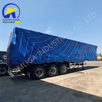 Fuwa/BPW Axles Flatbed Semi Trailer for Heavy Duty 40cbm 45cbm Tipper Dump Trailer