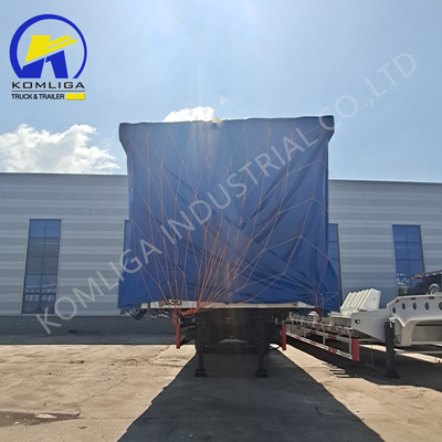 Customized Request 3 Axles Rear Hydraulic Dump Truck Tipping Semi Trailer for Russia