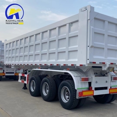 ABS Anti-lock Braking System 3 Axles Dump Semi Trailer for Safe and Stable Operation