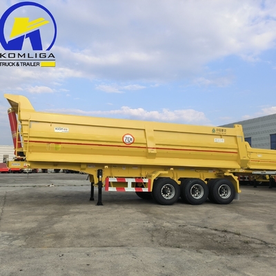 Sinotruk 3axle U Shape 70ton Dump Trailer Dumper Semi Trailer Wabco Braking System