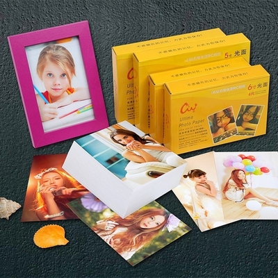 High Glossy Waterproof Inkjet Printing Photograph Photo Paper with 1 Layer and Finish
