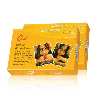 High Glossy Waterproof Inkjet Printing Photograph Photo Paper with 1 Layer and Finish